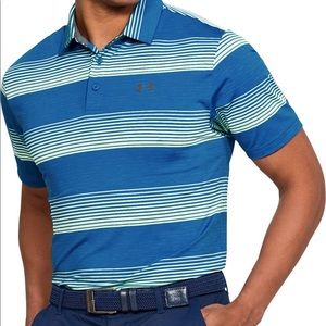 Under Armour Playoff Blast Stripe Golf Polo